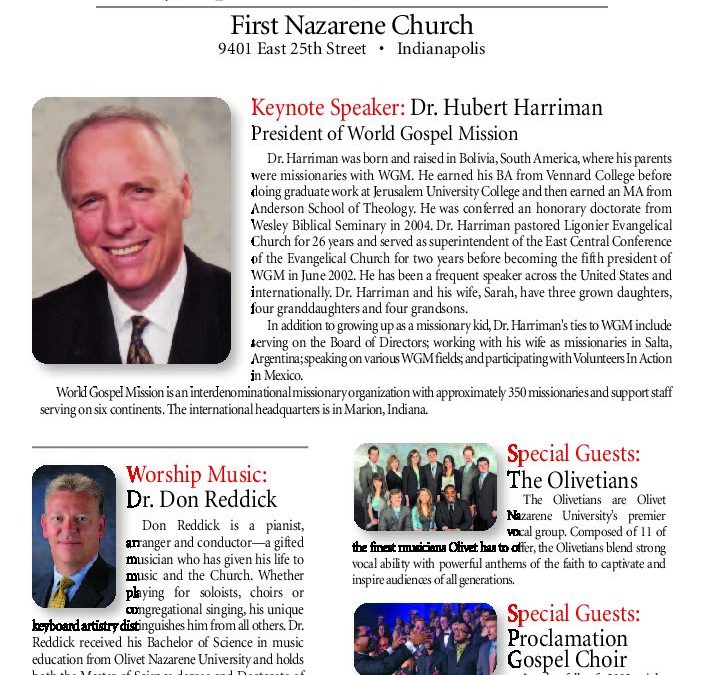 2012 Indiana Holiness Leaders’ Day Flyer